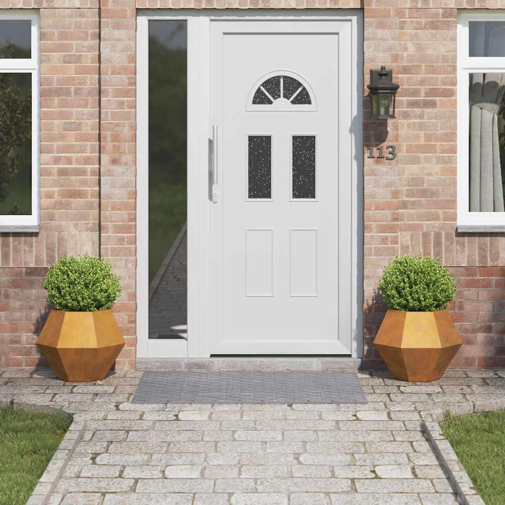 Grădinărit - Jardinieră 2 pcs Ruginit 50 x 50 x 40 cm