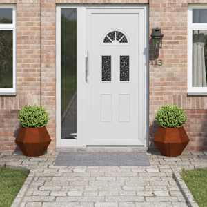 Cvetlično korito 2 pcs Rjav 50 x 50 x 40 cm