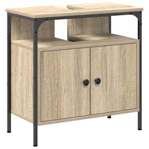 Sada koupelnového nábytku 3 pcs Sonoma dub kompozitní dřevo - obrázek 6