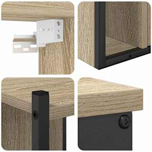 Sada koupelnového nábytku 4 pcs Sonoma dub kompozitní dřevo - obrázek 10