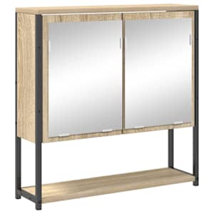 Sada koupelnového nábytku 4 pcs Sonoma dub kompozitní dřevo - obrázek 5