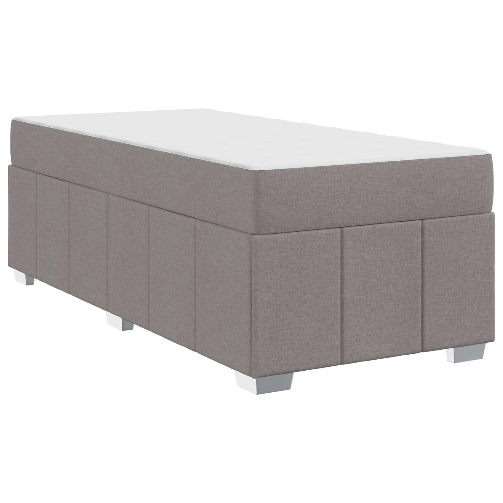Rám postele s matrací Taupe 100 x 200 cm textil - obrázek 4