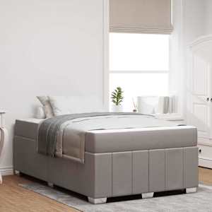 Rám postele s matrací Taupe 120 x 200 cm textil - obrázek 1