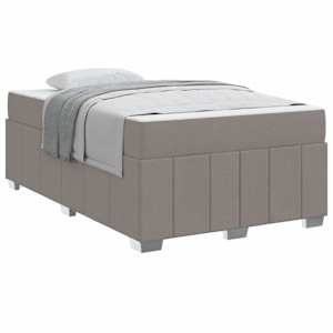 Rám postele s matrací Taupe 120 x 200 cm textil - obrázek 2