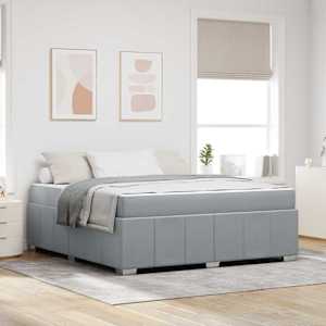 Konstrukcija postelje Svetlo siva 180 x 200 cm blago