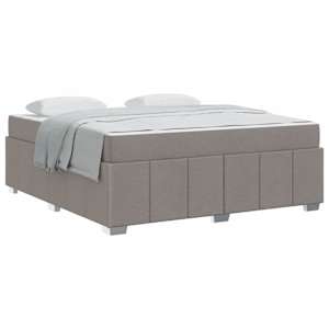 Rám postele s matrací Taupe 180 x 200 cm textil - obrázek 2