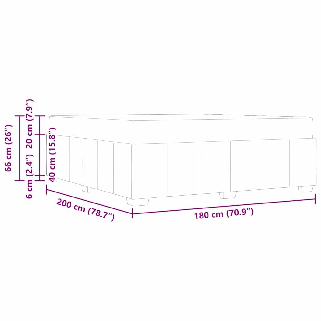 Konstrukcija postelje z vzmetnico Taupe 180 x 200 cm blago - slika 13