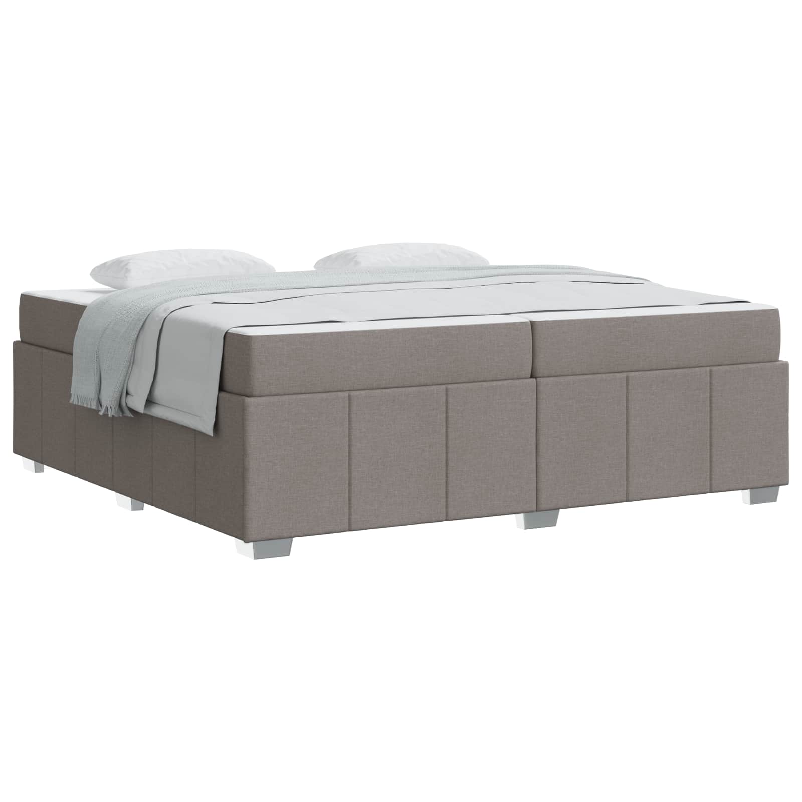 Rám postele s matrací Taupe 200 x 200 cm textil - obrázek 2