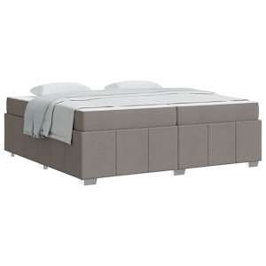 Rám postele s matrací Taupe 200 x 200 cm textil - obrázek 2