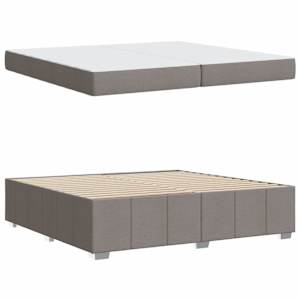 Rám postele s matrací Taupe 200 x 200 cm textil - obrázek 5