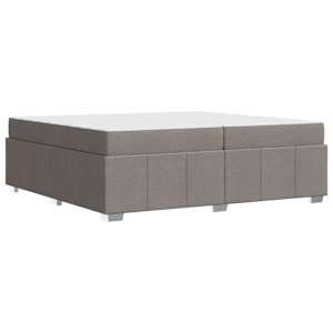Rám postele s matrací Taupe 200 x 200 cm textil - obrázek 9