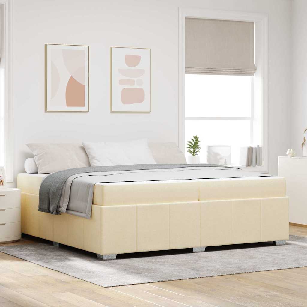 Voodi raam cream 200 x 200 cm kangas