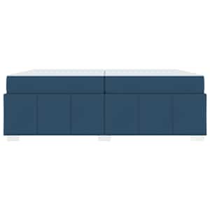 Rám postele s matrací Modrá 200 x 200 cm textil - obrázek 5