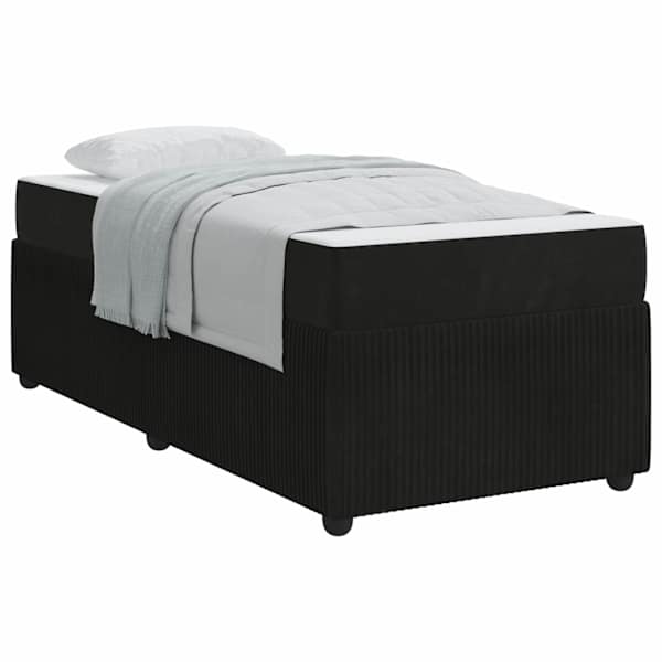 vidaXL Voodi raam Must 80 x 200 cm kangas