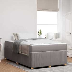 Rám postele s matrací Taupe 120 x 190 cm textil - obrázek 1