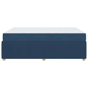 Rám postele s matrací Modrá 140 x 200 cm textil - obrázek 6