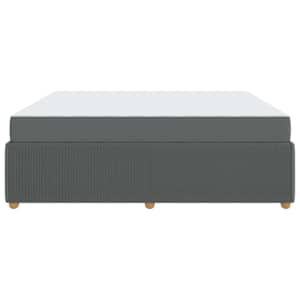 Rám postele s matrací Tmavě šedá 180 x 200 cm textil - obrázek 6