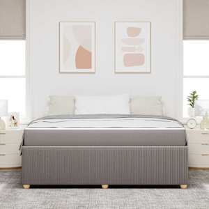 Rám postele s matrací Taupe 180 x 200 cm textil - obrázek 3