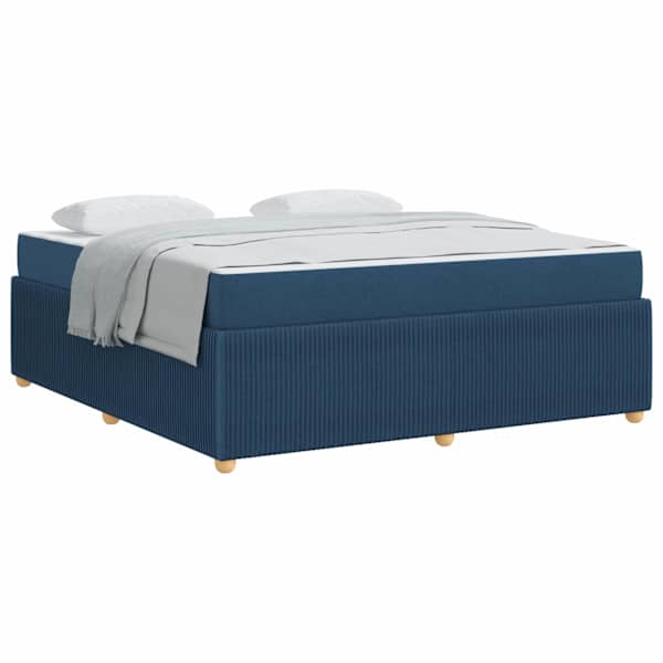 vidaXL Voodi raam Sinine 180 x 200 cm kangas