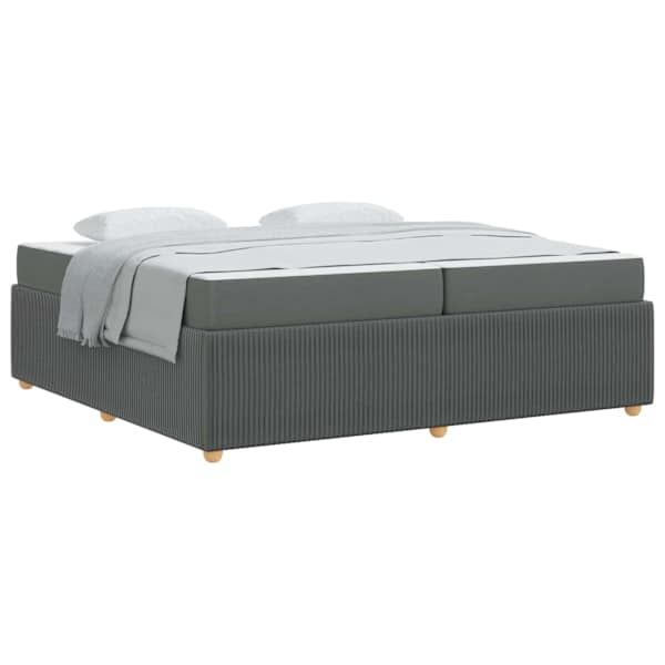 vidaXL Voodi raam Tumehall 200 x 200 cm kangas
