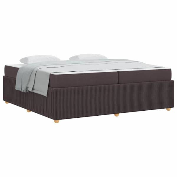 vidaXL Voodi raam Tume pruun 200 x 200 cm kangas