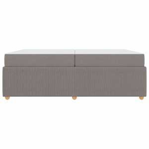 Rám postele s matrací Taupe 200 x 200 cm textil - obrázek 5