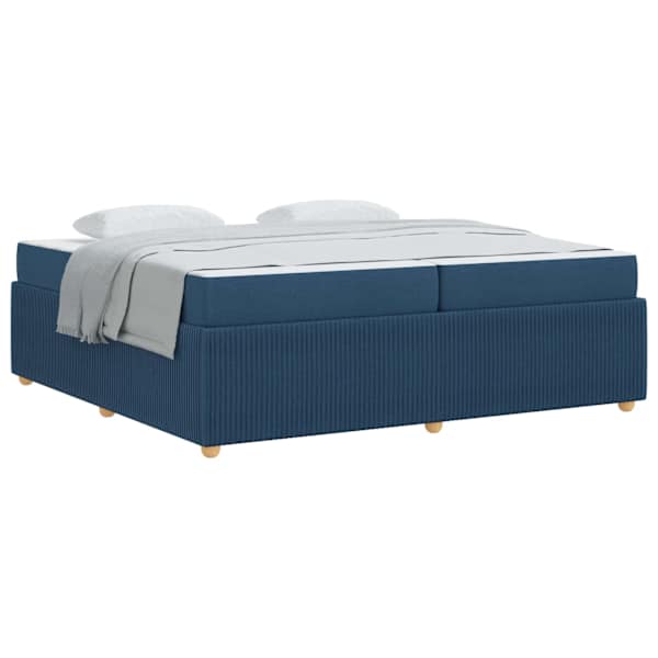 vidaXL Voodi raam Sinine 200 x 200 cm kangas