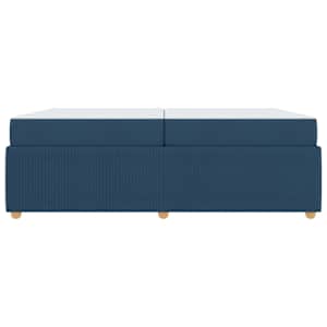 Rám postele s matrací Modrá 200 x 200 cm textil - obrázek 5