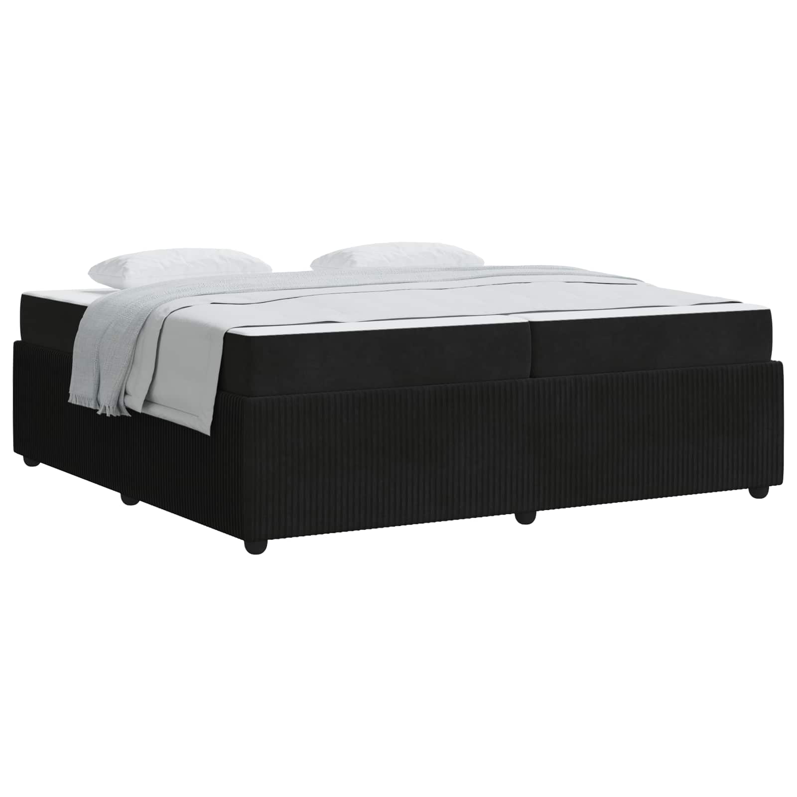 vidaXL Bedframe Zwart 200 x 200 cm Stof, foto 3