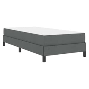 Postel s boxspringem s matrací Tmavě šedá 80 x 200 cm textil - obrázek 4