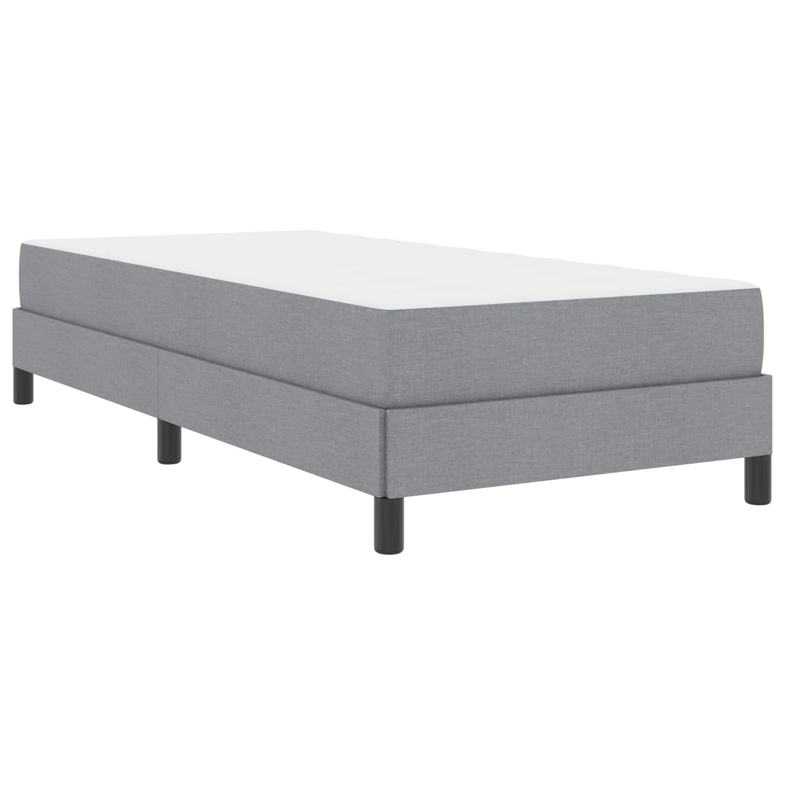 Thumbnail - vidaXL Boxspringbett mit Matratze Hellgrau 90 x 190 cm Stoff