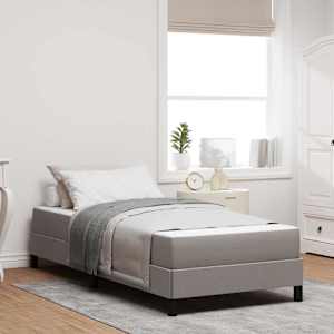 Postel s boxspringem s matrací Taupe 90 x 190 cm textil - obrázek 1