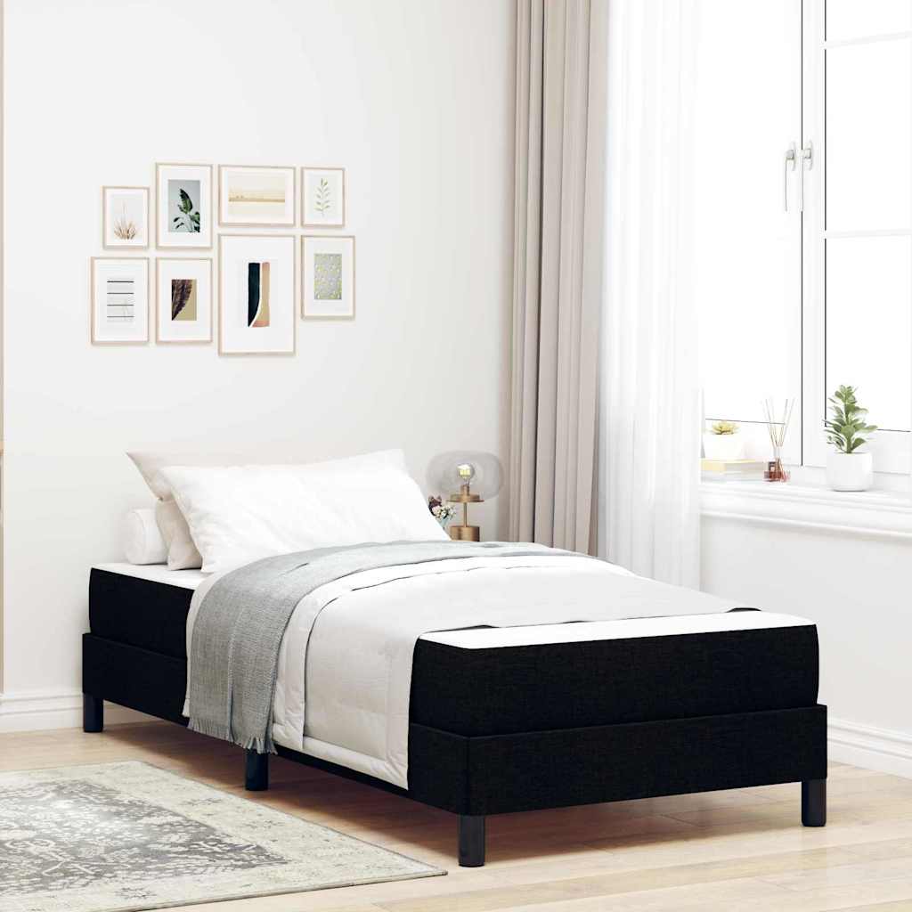 Posteľ s pružinovým rámom Iný Čierna 90 x 200 cm látka 3398460