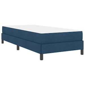 Postel s boxspringem s matrací Modrá 100 x 200 cm textil - obrázek 9