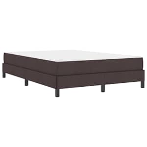 Postel s boxspringem s matrací Tmavě hnědá 140 x 190 cm textil - obrázek 4