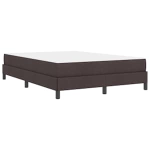 Postel s boxspringem s matrací Tmavě hnědá 140 x 190 cm textil - obrázek 9