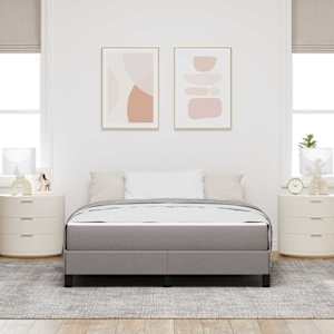 Postel s boxspringem s matrací Taupe 140 x 190 cm textil - obrázek 3