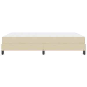 Postel s boxspringem s matrací Krémová 140 x 190 cm textil - obrázek 8