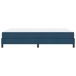 Postel s boxspringem s matrací Modrá 140 x 190 cm textil - obrázek 8