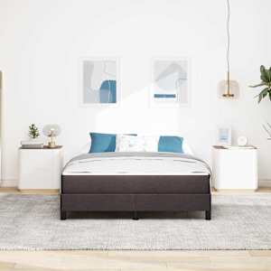 Postel s boxspringem s matrací Tmavě hnědá 160 x 200 cm textil - obrázek 3