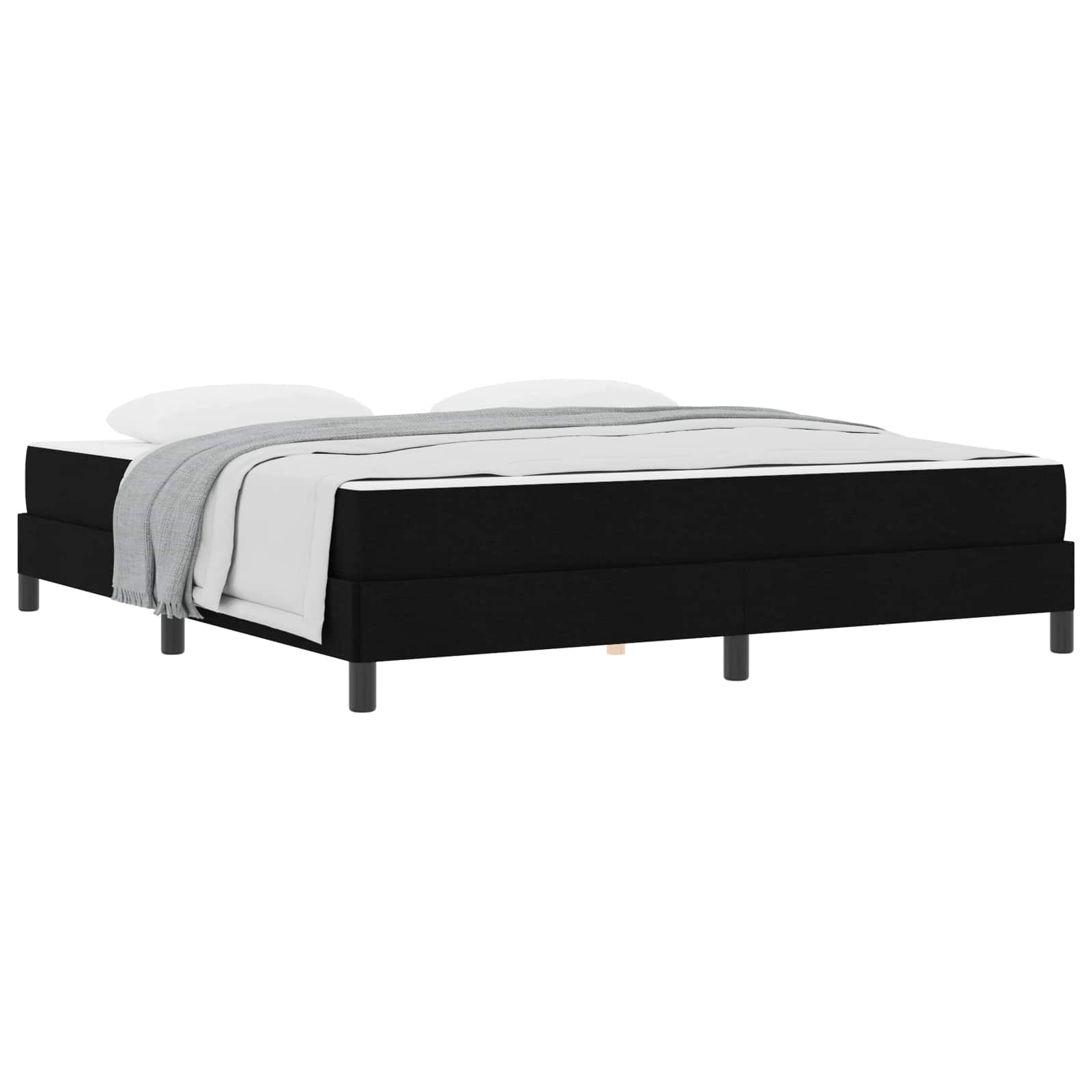 Thumbnail - vidaXL Boxspringbett mit Matratze Schwarz 180 x 200 cm Stoff