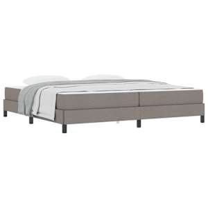 Postel s boxspringem s matrací Taupe 200 x 200 cm textil - obrázek 2