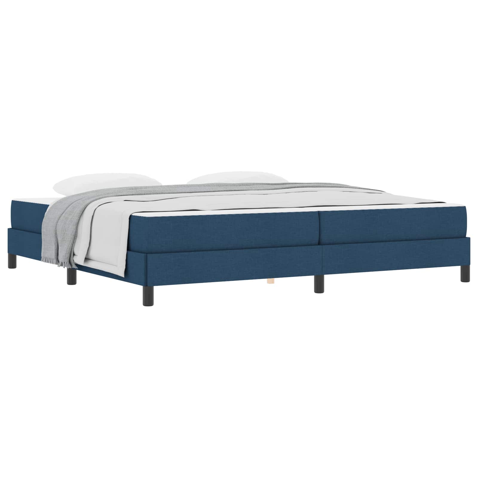 Thumbnail - vidaXL Boxspringbett mit Matratze Blau 200 x 200 cm Stoff