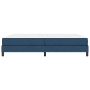 Postel s boxspringem s matrací Modrá 200 x 200 cm textil - obrázek 4