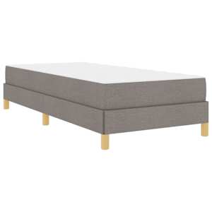 Postel s boxspringem s matrací Taupe 90 x 190 cm textil - obrázek 4