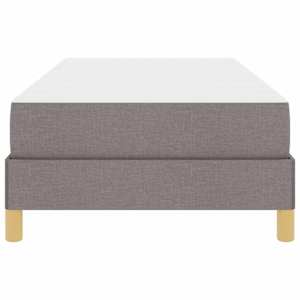 Postel s boxspringem s matrací Taupe 100 x 200 cm textil - obrázek 7