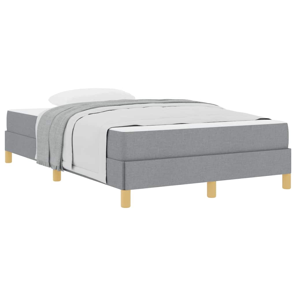Thumbnail - vidaXL Boxspringbett Hellgrau und Braun 120 x 190 cm
