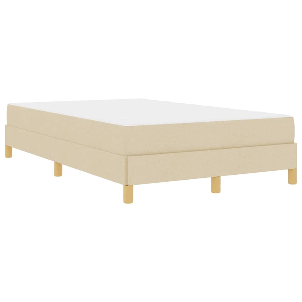 Thumbnail - vidaXL Boxspringbett Creme und Braun 120 x 190 cm