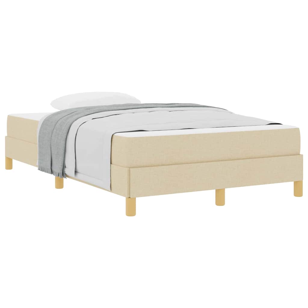 Thumbnail - vidaXL Boxspringbett Creme und Braun 120 x 190 cm