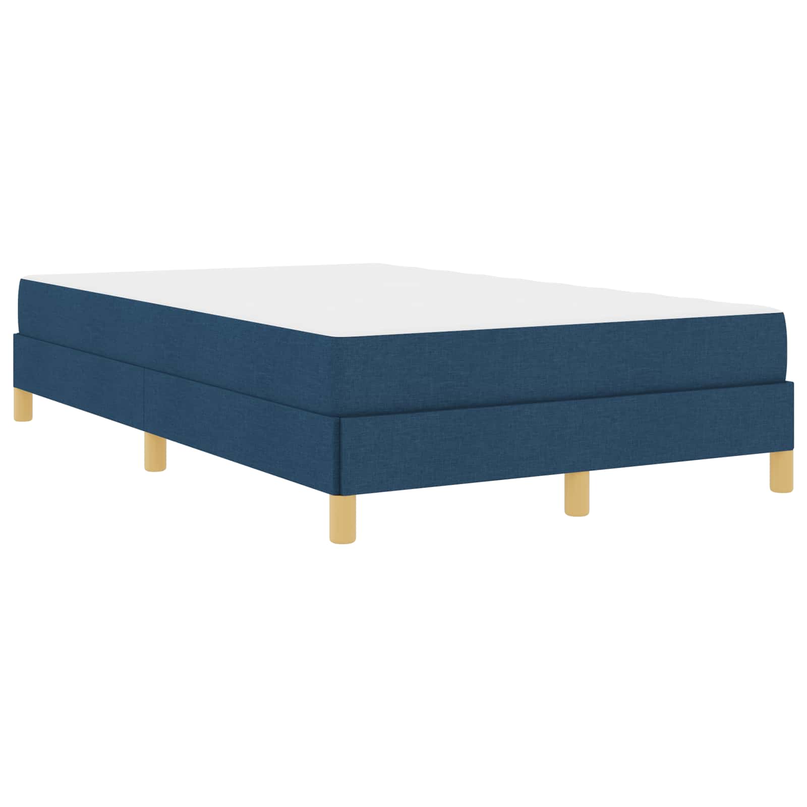 vidaXL Boxspringbett Blau 120 x 200 cm Stoff